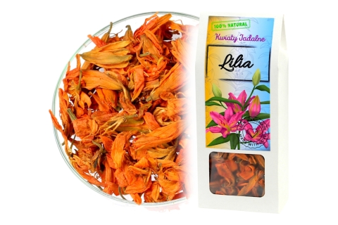 Kwiaty Jadalne LILIA KWIAT (15g) Do Dekoracji, Naparów i Na Prezent